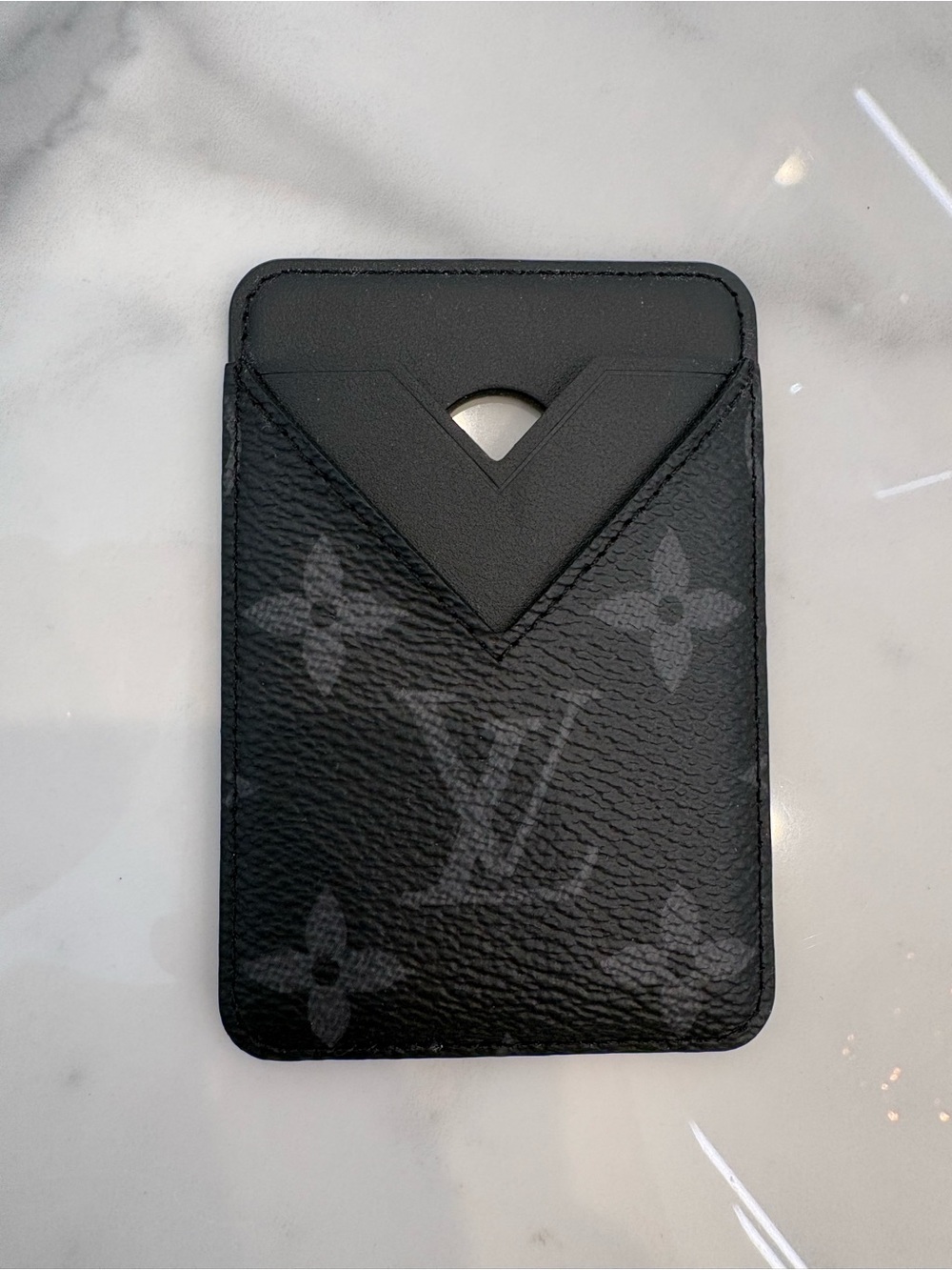 Louis Vuitton Black Monogram Slim Card Holder